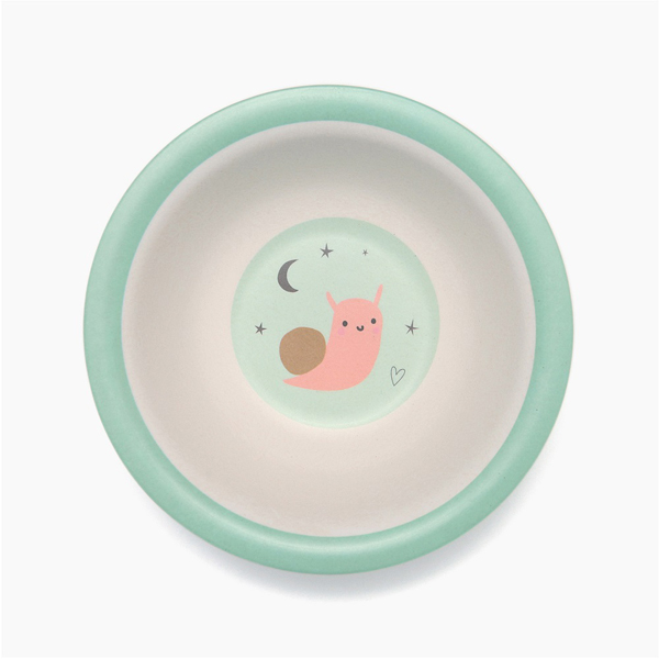 (複製)Petit Monkey|竹纖維餐碗-粉灰小鳥