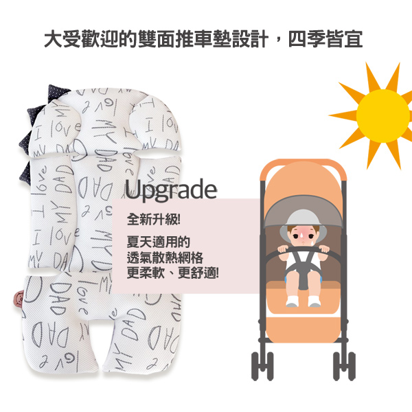 Daby|恐龍小怪獸推車墊