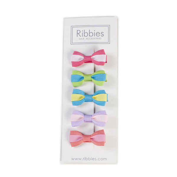 Ribbies｜雙色蝴蝶結5入組