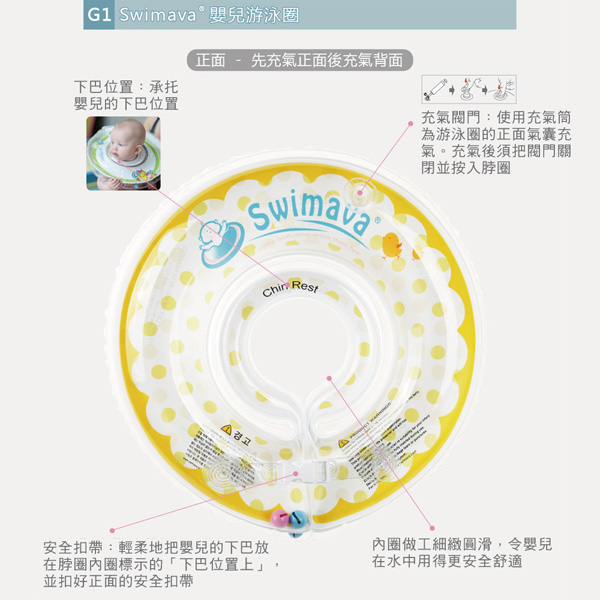 英國Swimava|G1火車嬰兒游泳脖圈-標準尺寸