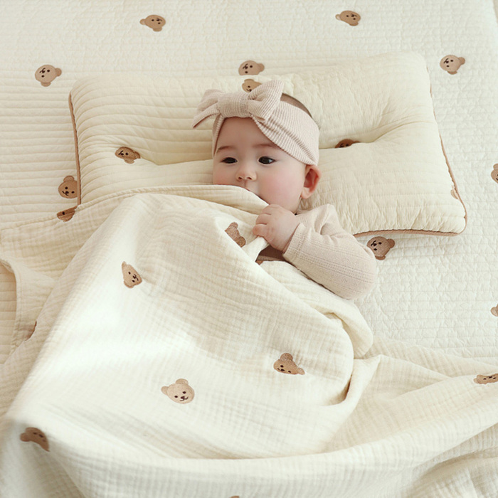 (複製)韓國Chezbebe|雪白小狗刺繡純棉幼兒枕 L