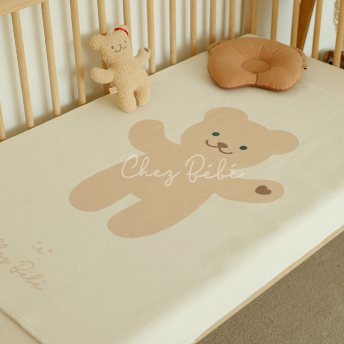 (複製)韓國Chezbebe|微笑小熊隨行尿布墊