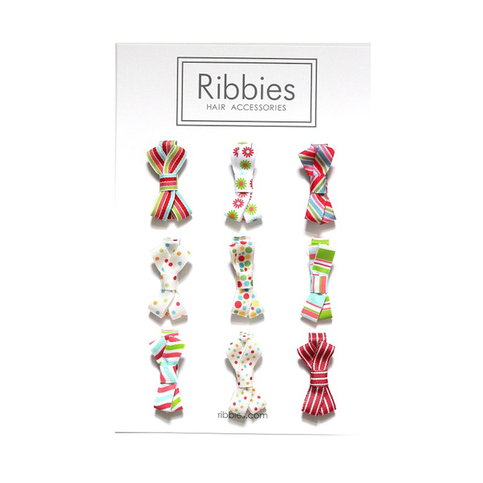 (複製)Ribbies｜糖果蝴蝶結9入組-愛心圓點