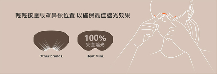 美國Dreamlight |HEAT MINI 無線熱敷全遮光助眠眼罩 - 灰色