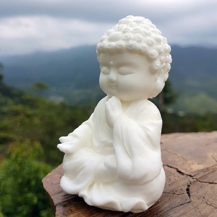 (複製)創藝皂學|淨念吉祥小佛之懷慈 珪藻土擴香石小盤套組