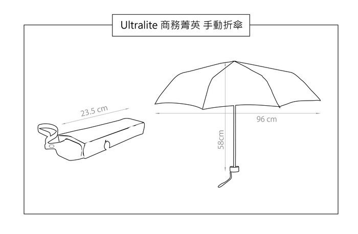 (複製)Fulton富爾頓|自動開闔鉛筆傘-黑美人