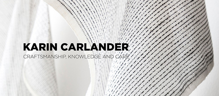 Karin Carlander|亞麻廚房擦拭布 織9號 - 刺子 - 黑