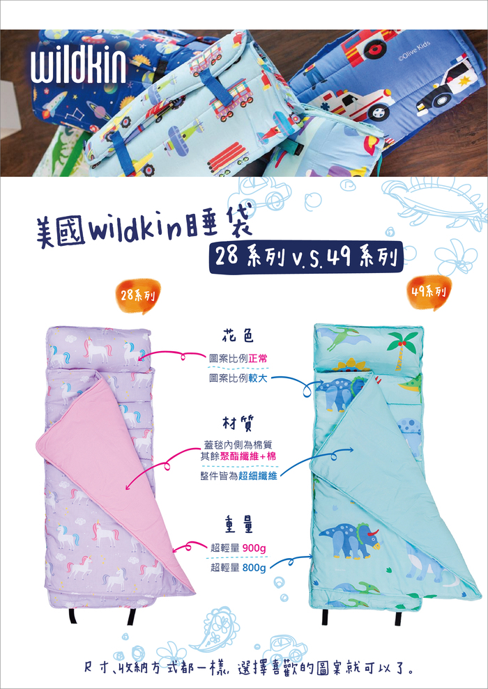 Wildkin|無毒幼教睡袋 蝴蝶花園