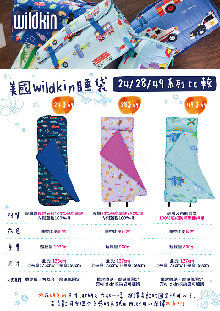 Wildkin|無毒幼教睡袋 粉紅佩絲麗