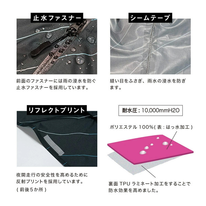 (複製)KiU|黑色 標準成人空氣感有袖斗篷雨衣(男女適用)