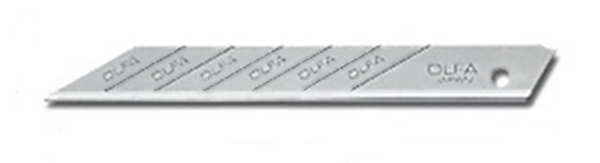 日本OLFA|折斷折刃式美工刀片美工刀刀片適141BS 1800 215BS 3000 S(10支裝;30°細工替刃;高碳鋼;SAB-10B )