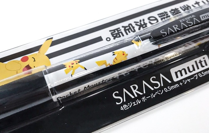 日本SHOWA NOTE|ZEBRA皮卡丘SARASA multi多功能4+1機能筆 ( 584-7280-03-1000 )