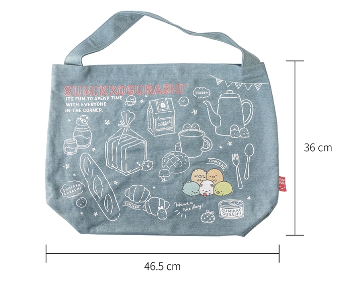 日本San-X|角落生物刺繡牛仔布包肩揹包 ( CU84301 )