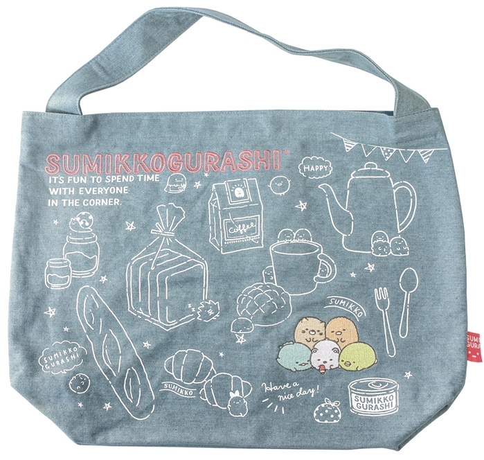 日本San-X|角落生物刺繡牛仔布包肩揹包 ( CU84301 )