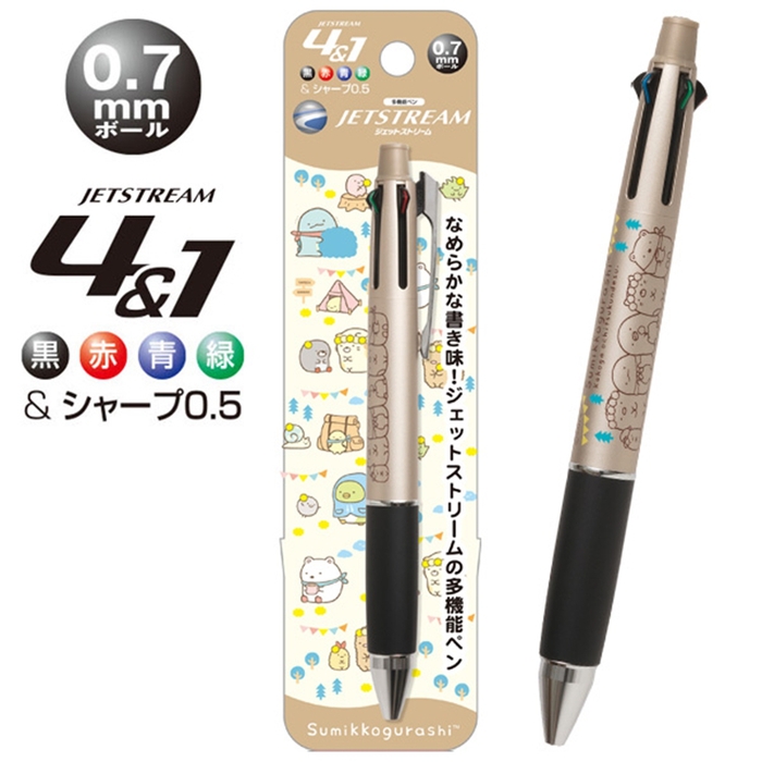 日本San-X|角落生物UNI JETSTREAM溜溜筆 4+1機能筆 ( PP42系列 )