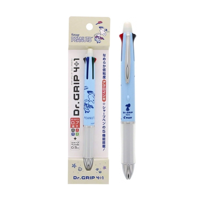 日本SUN-STAR|史努比史奴比multi 4+1機能筆Dr.Grip健握筆 ( S46436系列 )