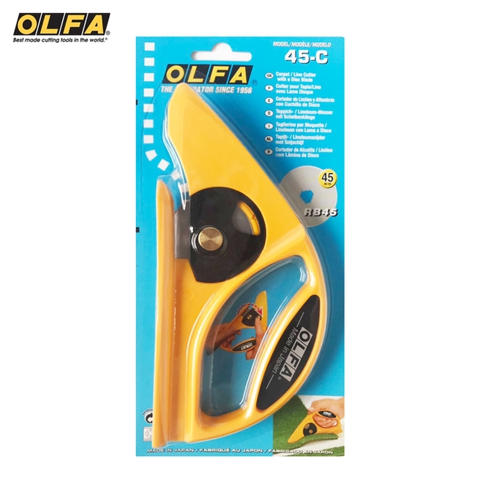日本OLFA|切割地毯切割刀裝璜地毯切刀切布刀具 (45mm;45-C)