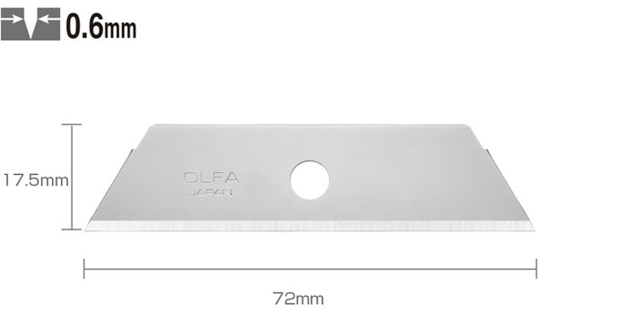 日本OLFA|工作刀片替刃 (5片入;SKB-2/5B)