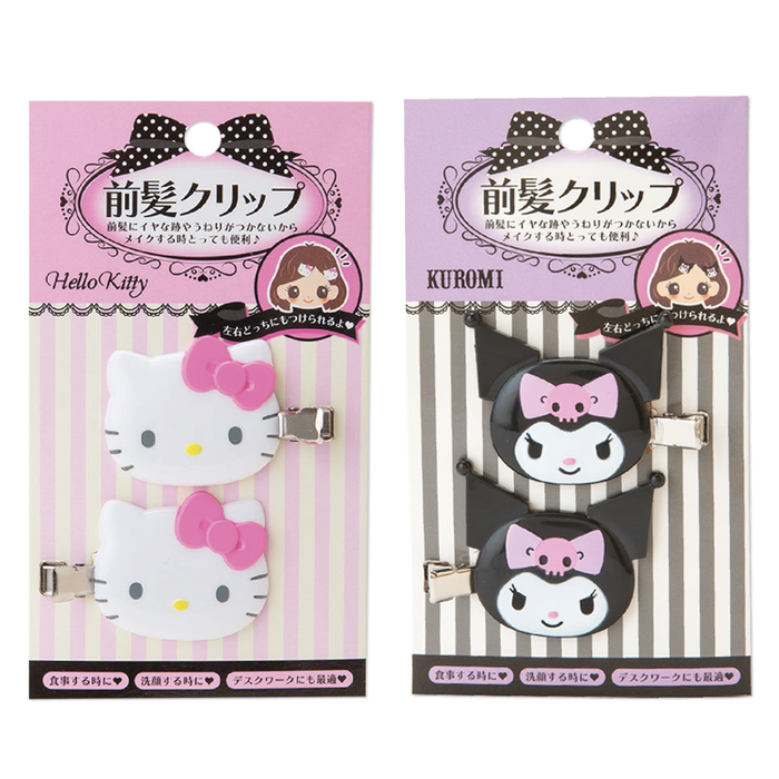 日本Sanrio三麗鷗|Hello Kitty凱蒂貓髮夾酷洛米髮夾 (兩入;A301系列)