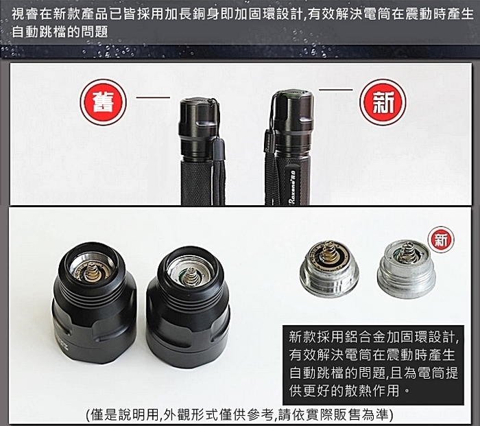Roxane視睿|LED玩家級強光手電筒套組 (CREE XP-E R3;A10)