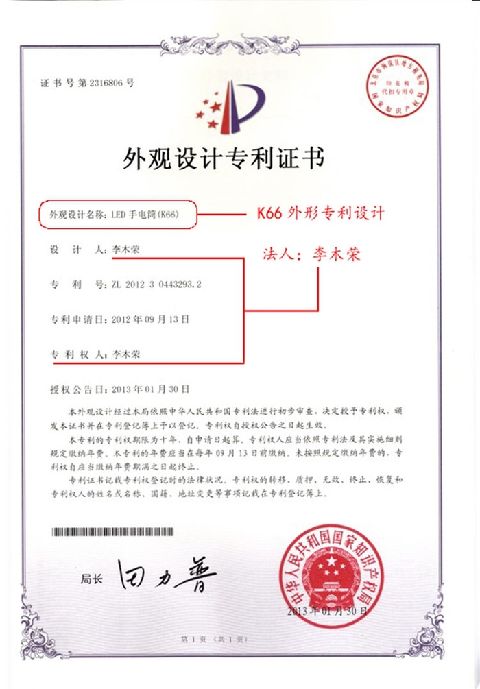 Roxane視睿|LED強光防身等級手電筒套組 (電筒可加長型;Cree XM-L T6;K66)