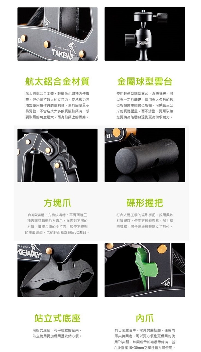 (複製)TAKEWAY|黑隼Z航太鋁合金重型機車手機座手機夾手機架 ( T-PH05 )