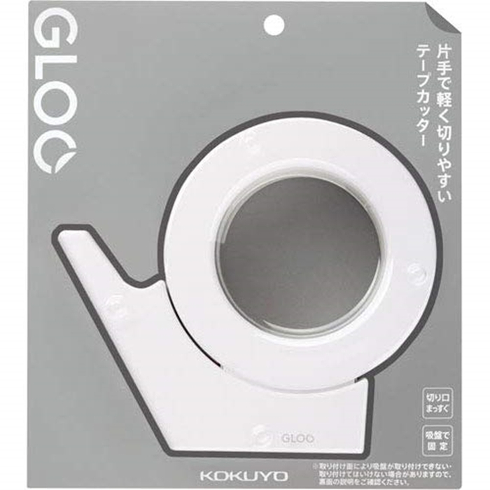 日本KOKUYO|大捲吸盤式固定GLOO防滑膠台膠帶台膠帶座 ( T-GM500W)