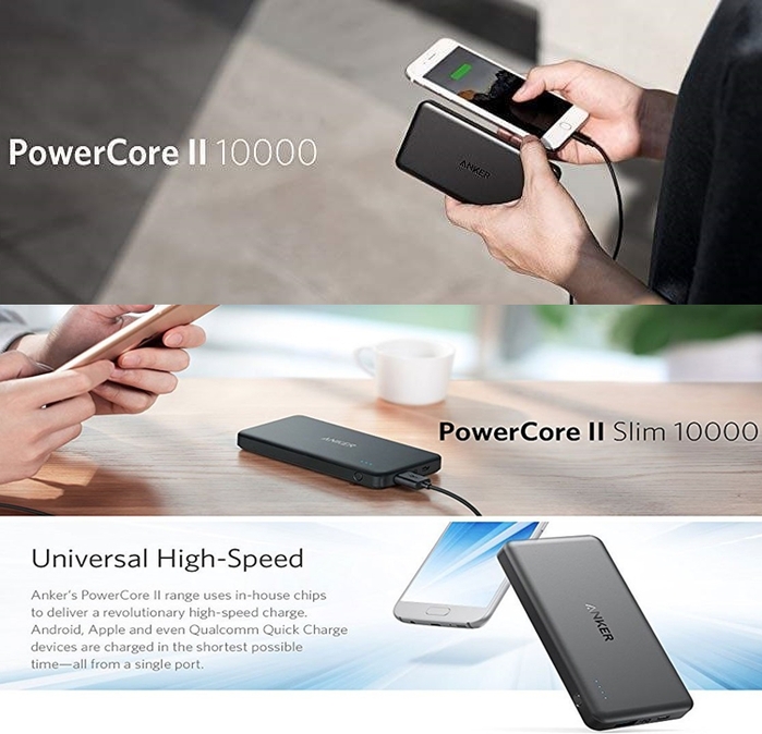 (複製)美國Anker|PowerCore II 10000mAh行動電源 ( A1230H21 )