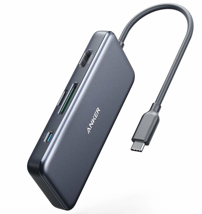美國Anker|七合一影像傳輸充電集線器 ( A83460A2 )