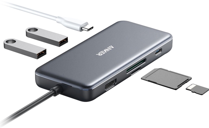 美國Anker|七合一影像傳輸充電集線器 ( A83460A2 )