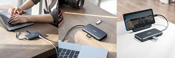 美國Anker|七合一影像傳輸充電集線器 ( A83460A2 )
