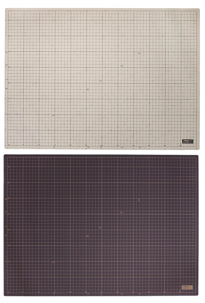 日本OLFA|兩面灰褐/黑A2切割墊桌墊159B裁切墊(450×620×2mm;CM-A2)