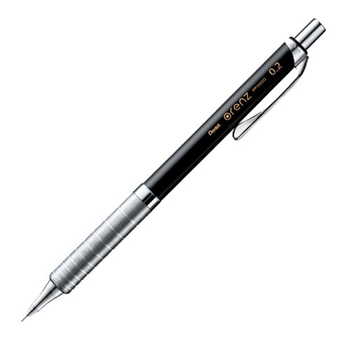 日本Pentel|金屬筆握orenz不斷芯自動鉛筆製圖筆自動0.2mm鉛筆 (XPP1002G系列)