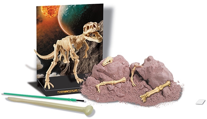 4M|科學考古Tyrannosaurus Rex Skeleton挖掘暴龍霸王龍化石骨骼兒童教育用 ( 00-03221 )