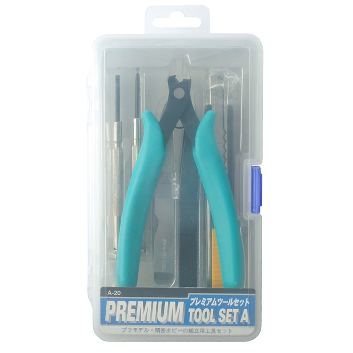 日本MINESHIMA|PREMIUM TOOL SET A模型工具6件組 ( A-20 )