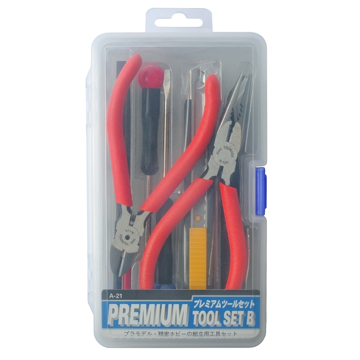 日本MINESHIMA|PREMIUM TOOL SET B模型工具8件組 ( A-21 )
