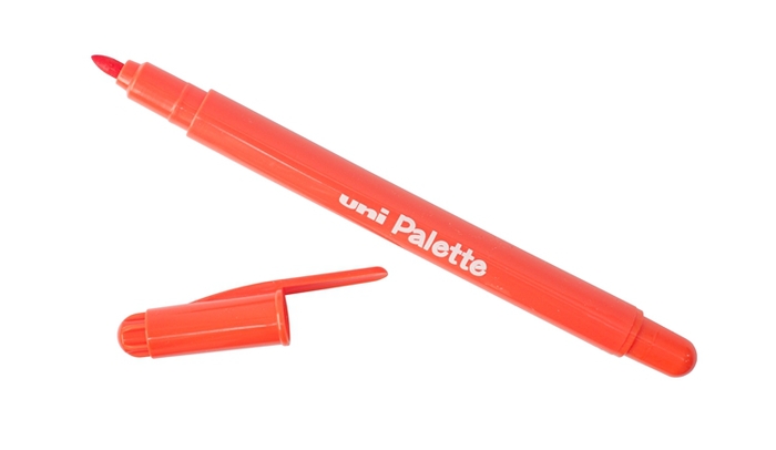 (複製)日本UNI|食用染料簽字筆Palette水性彩色筆6色組 (PW-503 6C PLT)