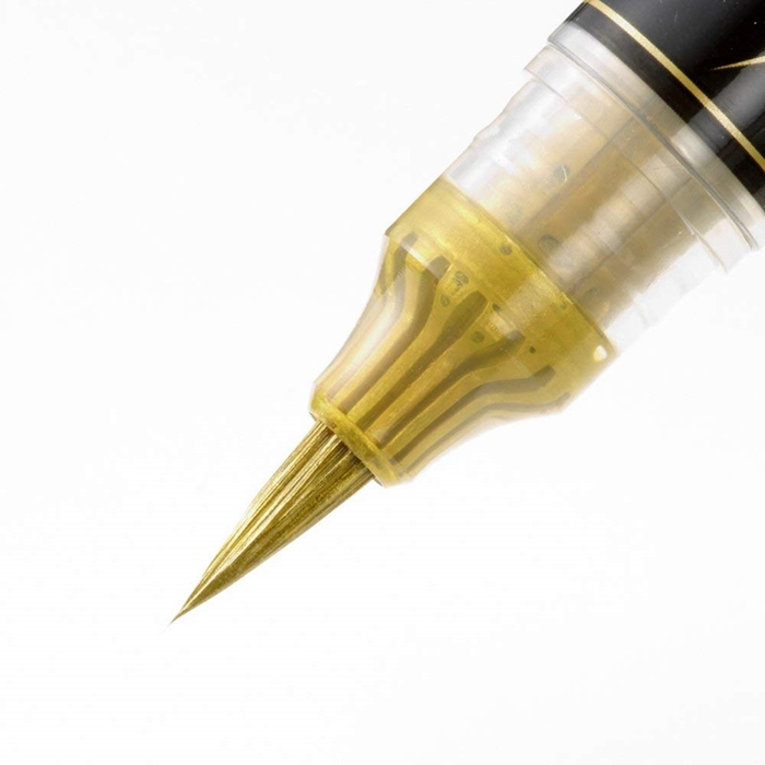 日本Pentel| 柔繪筆近代毛筆 ( XGFH-X金色/XGFH-Z銀色 )