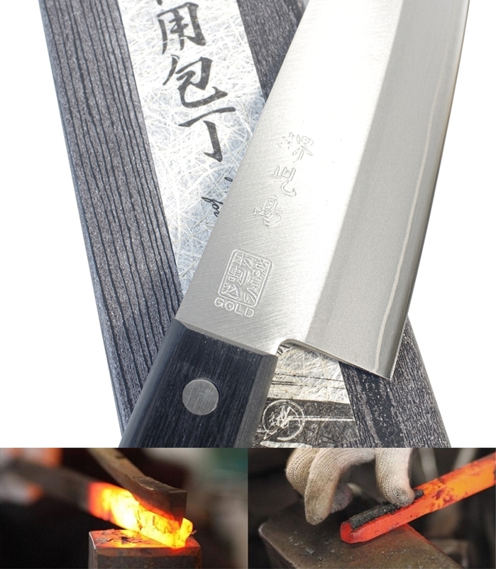 日本堺兒島|手工廚房三德刀165mm三德菜刀 (T-00028)