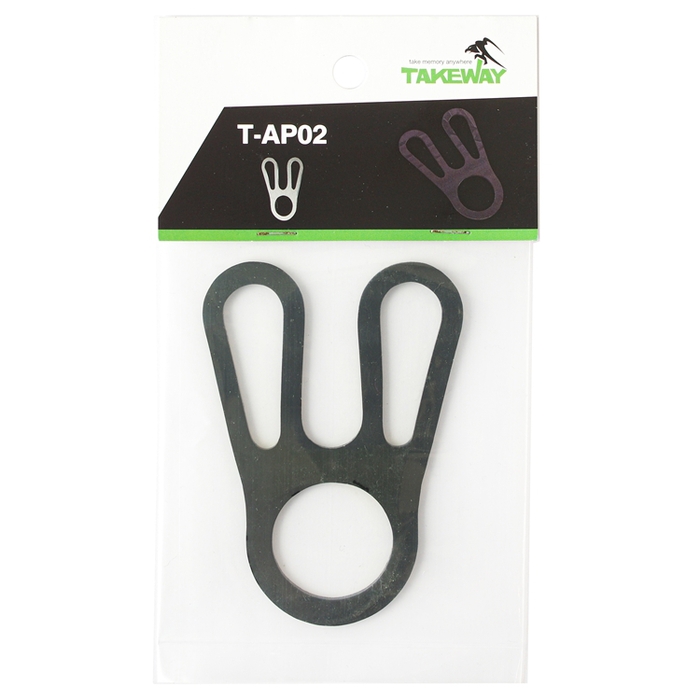 TAKEWAY|矽膠手機固定帶穩定帶 ( T-AP02;亮光黑 )
