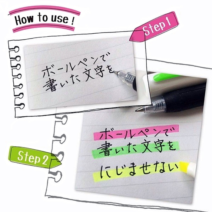 日本ZEBRA|JUSTFIT MojiniLine 5色螢光筆組 ( 5入;水性;線寬3.5-4mm; WKS22-5C )