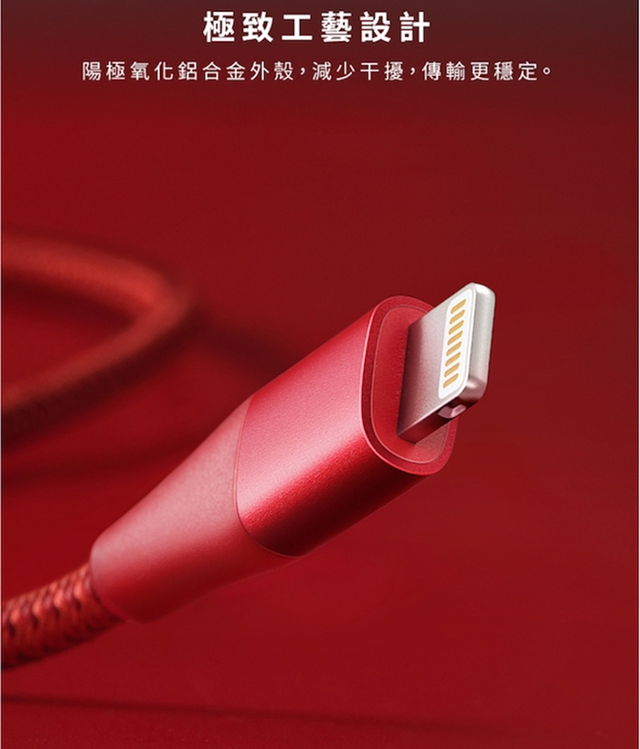 美國ANKER|PowerLine+編織II Apple蘋果Lightning數據傳輸充電線 ( A8453H系列 )