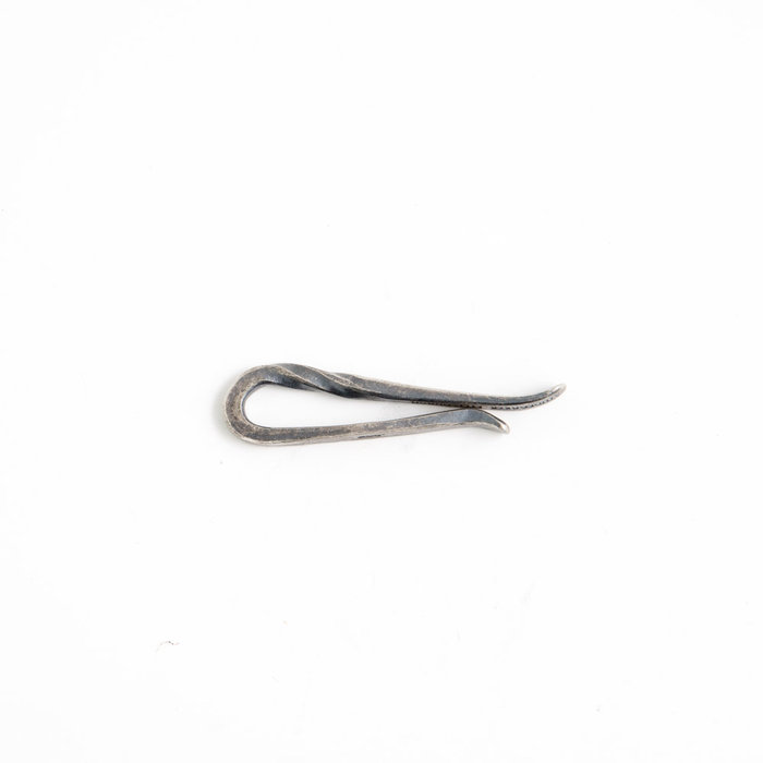 Studebaker Metals|Hand-Forged Twisted Tie Clip 手工純銀領帶夾