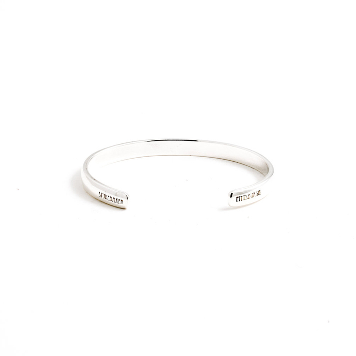 Studebaker Metals|Lodge Cuff 手工鍛造純銀手環