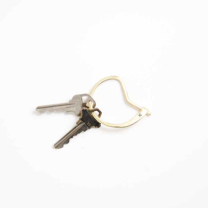 Studebaker Metals|Classic Keyholder (手工鍛造拋光黃銅鑰匙圈)