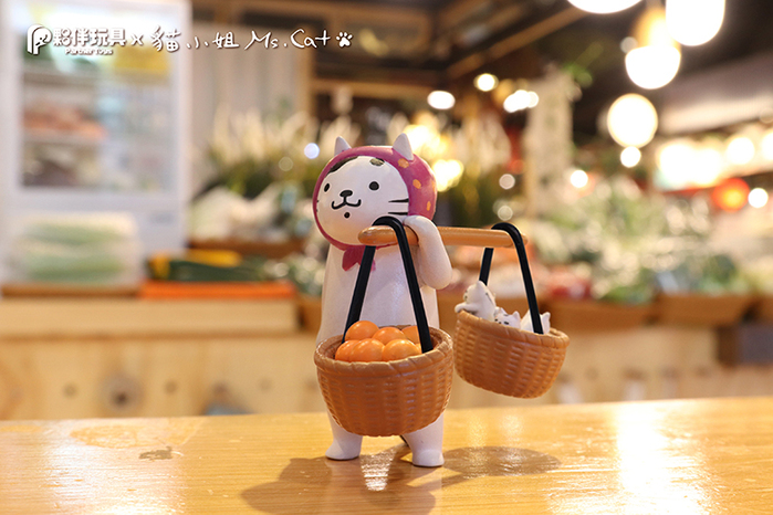 【集購】貓小姐Ms.Cat|喵的菜市場 扭蛋公仔全套6入