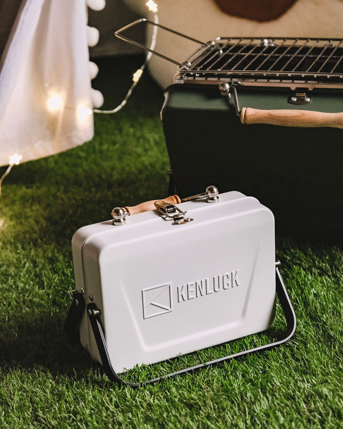 KENLUCK|2022 Mini Grill 迷你攜帶型烤肉架 雅典白