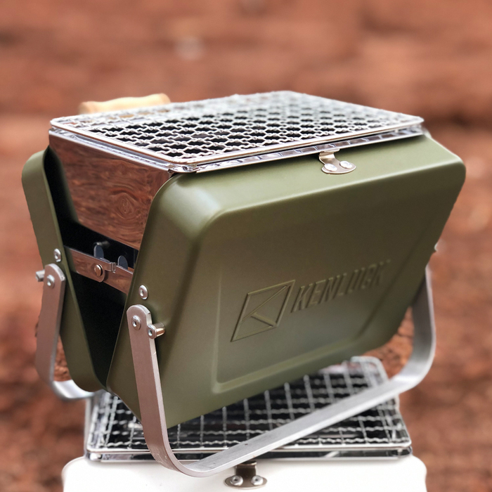 KENLUCK │Mini Grill 迷你攜帶型烤肉架 史丹綠
