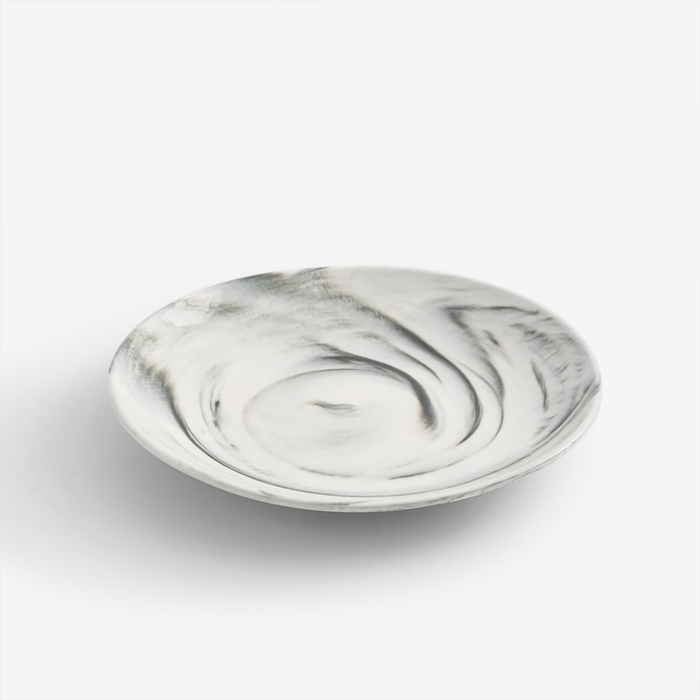 WAGA |墨黑雲紋 15cm 陶瓷淺盤 單品