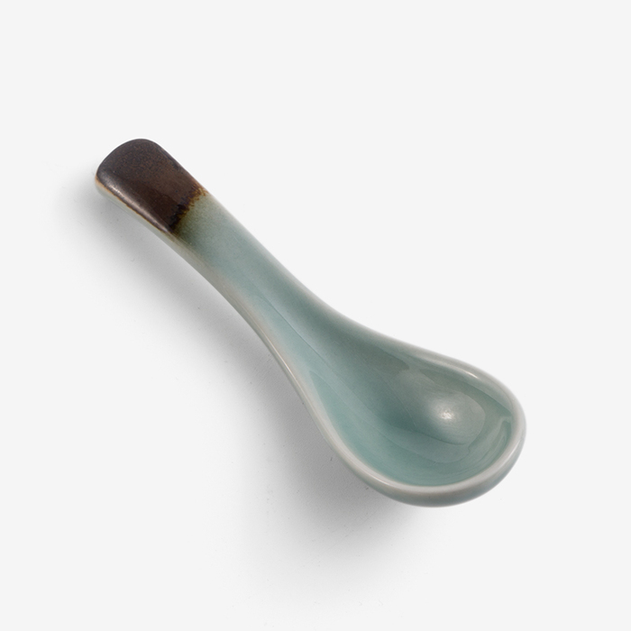 WAGA|松綠海潮 14.5cm 陶瓷湯匙 單品